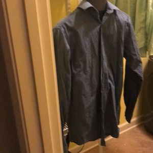 Hart Schaffer Marx dress shirt blue size medium